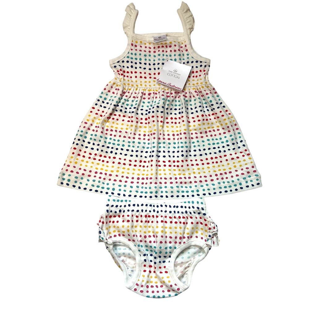 NWT Hanna Andersson Polka Dot Dress & Bloomers 80
